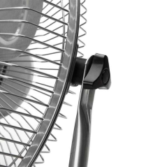 ventilateur en métal, grille réglable, argenté