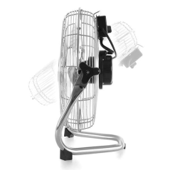 ventilateur métal oscillant base noire