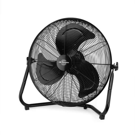 ventilateur sol noir trois pales