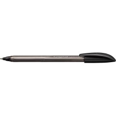 stylo bille noir capuchon transparent
