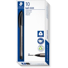 Stylos-bille noirs Staedtler lot de 10