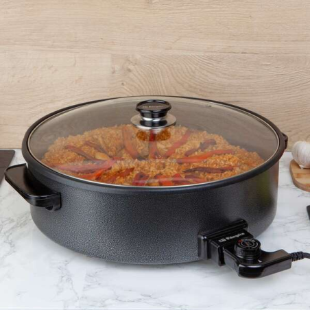 Marmite à paella à pizza Orbegozo PZ 8100 - Remplacez votre batterie de marmites par cette marmite électrique polyvalente - Capa