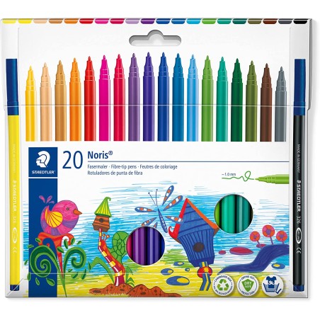 ✅ Lot de 20 feutres Staedtler couleur Surtido en stock