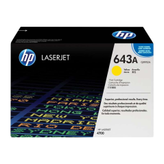 Cartouche de toner jaune d'origine HP Q5952A - 643A