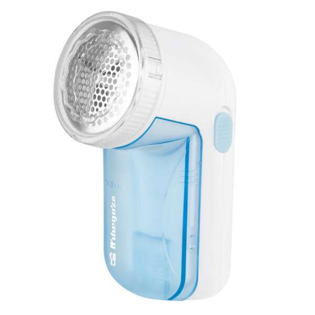 Orbegozo QP 6400 Anti-peluches compact - Sûr - Efficace - Acier inoxydable - Récipient amovible - Diamètre 5 cm - Piles AA - Erg