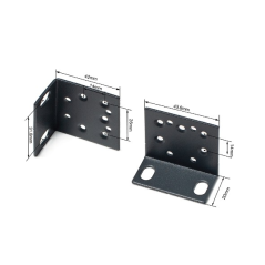 TP-Link Omada RackMount Kit-19 Set para Montaje en Rack - Compatible con Switchs de 19" - Aleacion Metalica - Color Negro