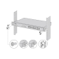TP-Link Omada RackMount Kit-19 Set para Montaje en Rack - Compatible con Switchs de 19" - Aleacion Metalica - Color Negro