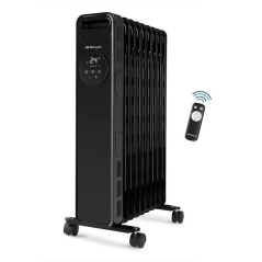 Radiateur à huile numérique Orbegozo RAD 2010 - Puissant et efficace - Écran tactile LED - Télécommande - Protection anti-bascul