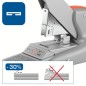 Agrafeuse Rapid Duax Heavy Duty - Jusqu'à 170 Feuilles - Agrafe Plate - Pour Agrafes Rapid Duax - Couleur Gris/Orange