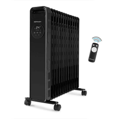 Radiateur à huile numérique Orbegozo RAD 2510 - Puissant et efficace - Écran tactile LED - Télécommande - Minuterie 24H - Protec