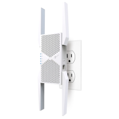 TP-Link RE655BE Repetidor WiFi 7 Tribanda BE9300 - Velocidad 9.3Gbps - 4 Antenas Externas - Configuracion Sencilla con WPS o App