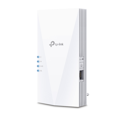 TP-Link RE780X Extensor WiFi 6 de Doble Banda - Velocidad 3Gbps - Configuracion Sencilla con WPS o App - WiFi AX3000 - Ethernet