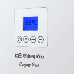 Orbegozo REH 1500 a Panneau Radiant Blanc Mince - Écran LCD - Commande Tactile - Programmateur Hebdomadaire - Protection Contre