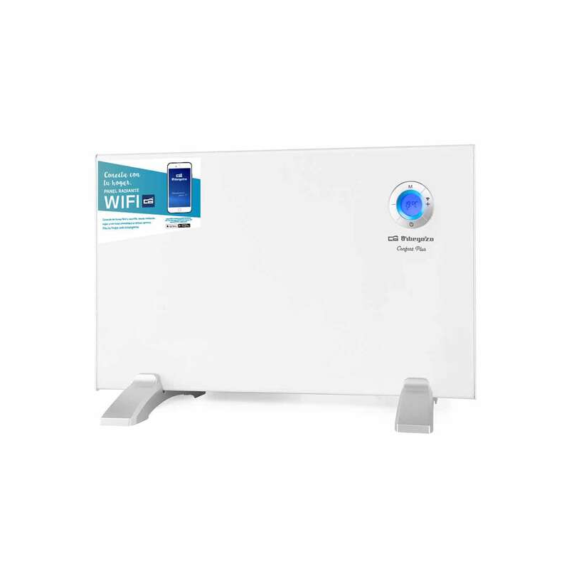 Panneau radiant Wi-Fi intelligent Orbegozo REW 1000 - Commande vocale - Programmation quotidienne et hebdomadaire - Détection de