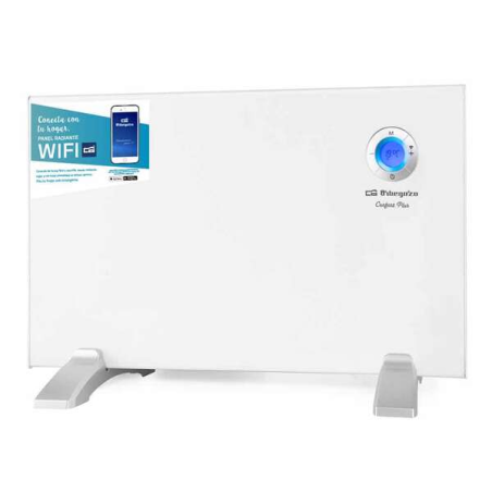 Panneau radiant Wi-Fi intelligent Orbegozo REW 1000 - Commande vocale - Programmation quotidienne et hebdomadaire - Détection de