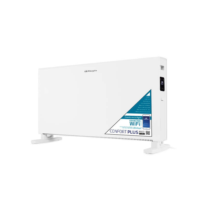 Convecteur Wifi Orbegozo REW 2050 - Contrôle intelligent depuis l'application - Puissance 2000 W - Minuterie 24H - Protection co