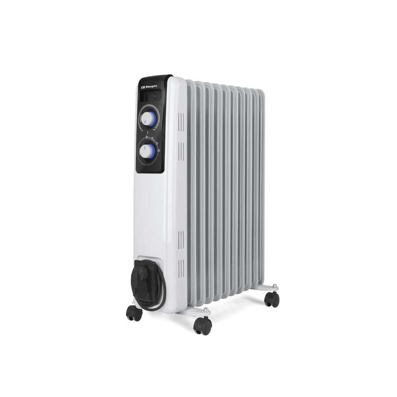 Radiateur à huile Orbegozo Série RF Confort - Puissance réglable - Haute inertie thermique - Sûr et silencieux - Facile à transp