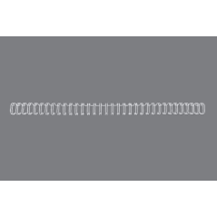 Lot de 100 fils de reliure GBC Wirebind de 6 mm pour reliures rondes ou carrées, pas de 3:1 - Format A4 - Pour 34 trous - Reliur