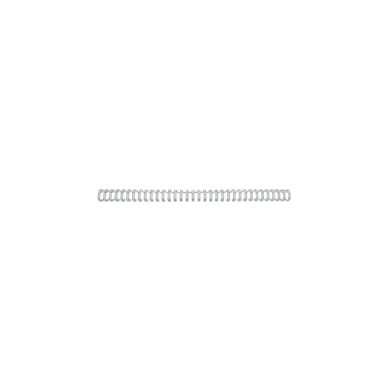 Lot de 100 fils de reliure GBC Wirebind de 6 mm pour reliures rondes ou carrées au pas de 3:1 - Format A4 - Pour 34 trous - Reli