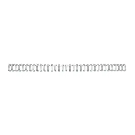 Lot de 100 fils de reliure GBC Wirebind de 6 mm pour reliures rondes ou carrées au pas de 3:1 - Format A4 - Pour 34 trous - Reli