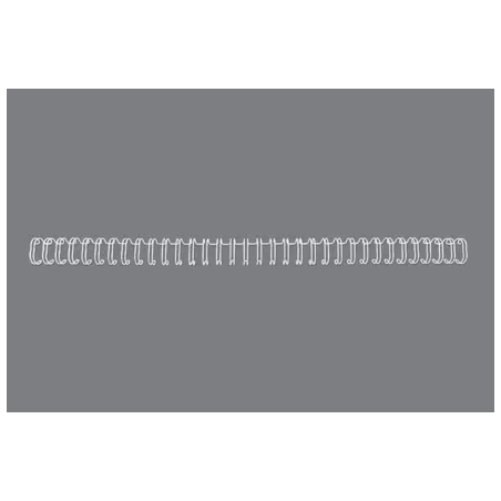 Lot de 100 fils de reliure GBC Wirebind de 8 mm pour reliures rondes ou carrées, pas de 3:1 - Format A4 - Pour 34 trous - Reliur