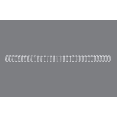 Lot de 100 fils de reliure GBC Wirebind de 9,5 mm pour reliures rondes ou carrées, pas de 3:1 - Format A4 - Pour 34 trous - Reli