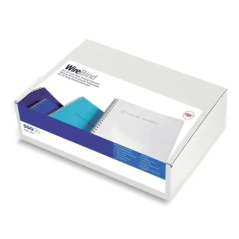 Lot de 100 anneaux de reliure spirale GBC Wirebind pour reliure spirale A4 11 mm - 34 trous - Jusqu'à 100 feuilles - Reliure pro