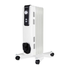 Radiateur à huile compact Orbegozo RH - Puissant et silencieux - 2 niveaux de puissance - Thermostat réglable - Sécurité garanti