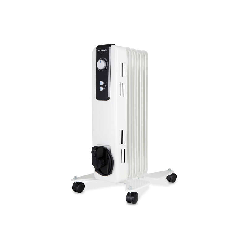 Radiateur à huile compact Orbegozo RH - Puissant et silencieux - 2 niveaux de puissance - Thermostat réglable - Sécurité garanti