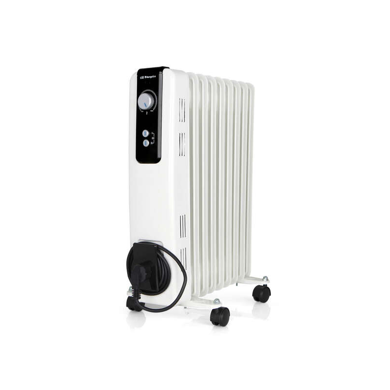 Radiateur à Huile Compact Orbegozo RH - Puissant et Silencieux - 3 Niveaux de Puissance - Éléments à Haute Inertie Thermique - S