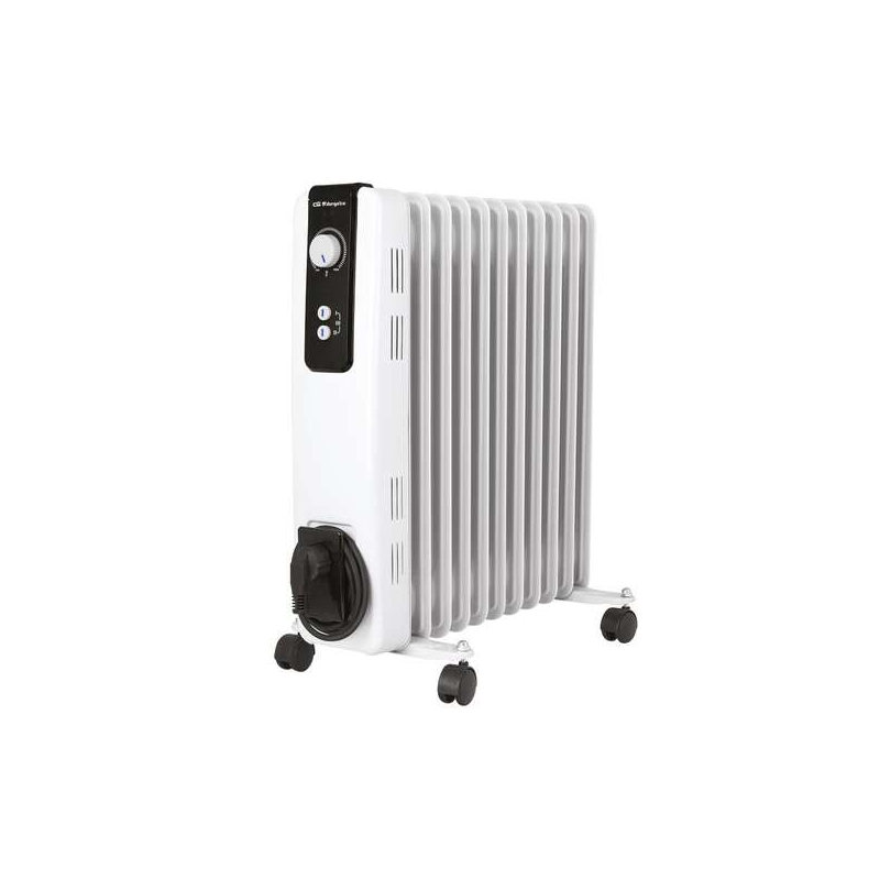 Orbegozo RH-2500 Radiateur à Huile Compact et Puissant - Puissance 2500W - Éléments à Haute Inertie Thermique - Thermostat Régla