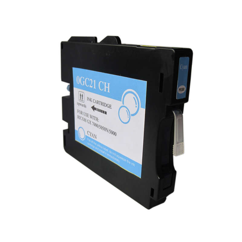 Ricoh GC21C Cartouche d'encre pigmentée cyan générique - Remplace 405533/405537