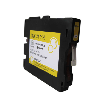 Ricoh GC21Y Cartouche d'encre pigmentée jaune générique - Remplace 405535/405539