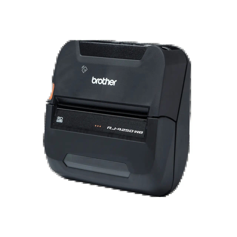 Pack Imprimante Thermique Portable d'Étiquettes et Tickets Brother RJ-4250WB + Batterie PABT006 WiFi, Bluetooth, USB - Résolutio