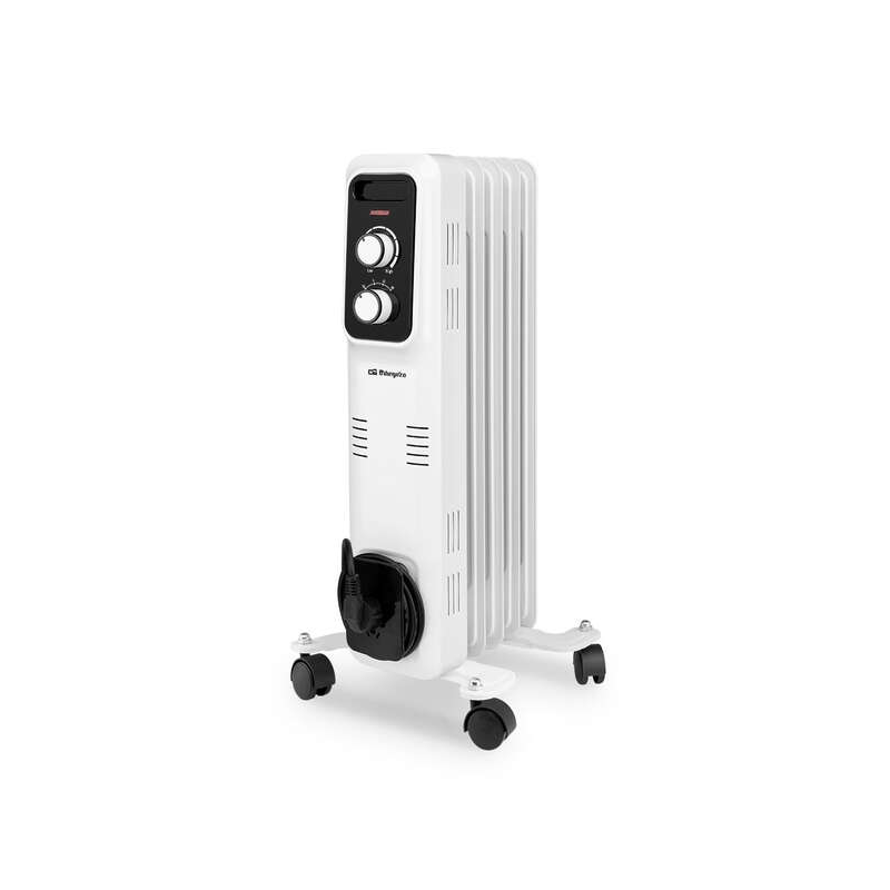 Radiateur à Huile Orbegozo RL 1000 Elegance - Puissant et Sûr - Inertie Thermique - Protection Anti-Basculement - Manipulation F
