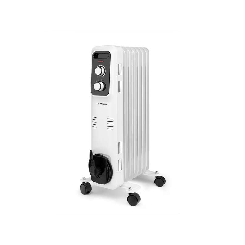 Radiateur à huile Orbegozo RL 1500 Elegance - Puissant et sûr - Inertie thermique pour une dispersion homogène de la chaleur - P