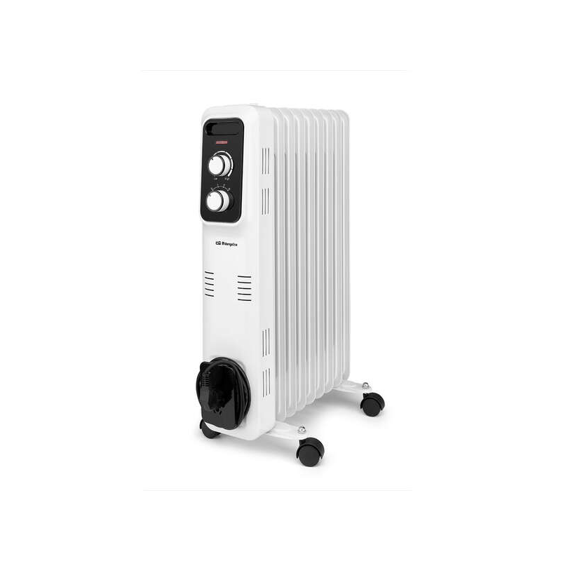 Radiateur à huile Orbegozo RL 2000 Elegance - Puissant et sûr - Inertie thermique pour une dispersion homogène de la chaleur - M