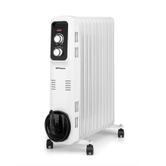 Radiateur à huile Orbegozo RL 2500 Elegance - Puissant et sûr - Inertie thermique pour une dispersion homogène de la chaleur - M