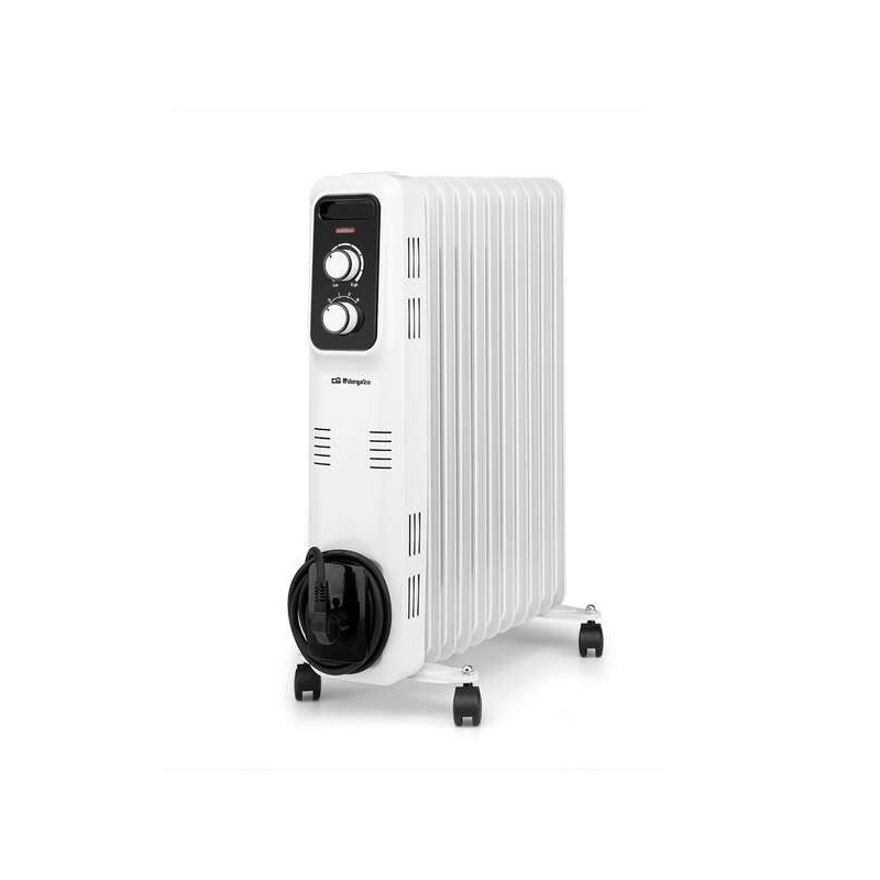 Radiateur à huile Orbegozo RL 2500 Elegance - Puissant et sûr - Inertie thermique pour une dispersion homogène de la chaleur - M