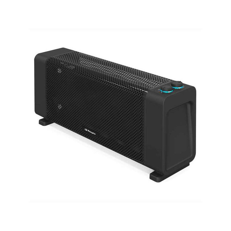 Radiateur Orbegozo RMB 1500 Mica Noir - Puissant et Sûr - Convection Rapide - Thermostat Réglable - Design Compact - Protection