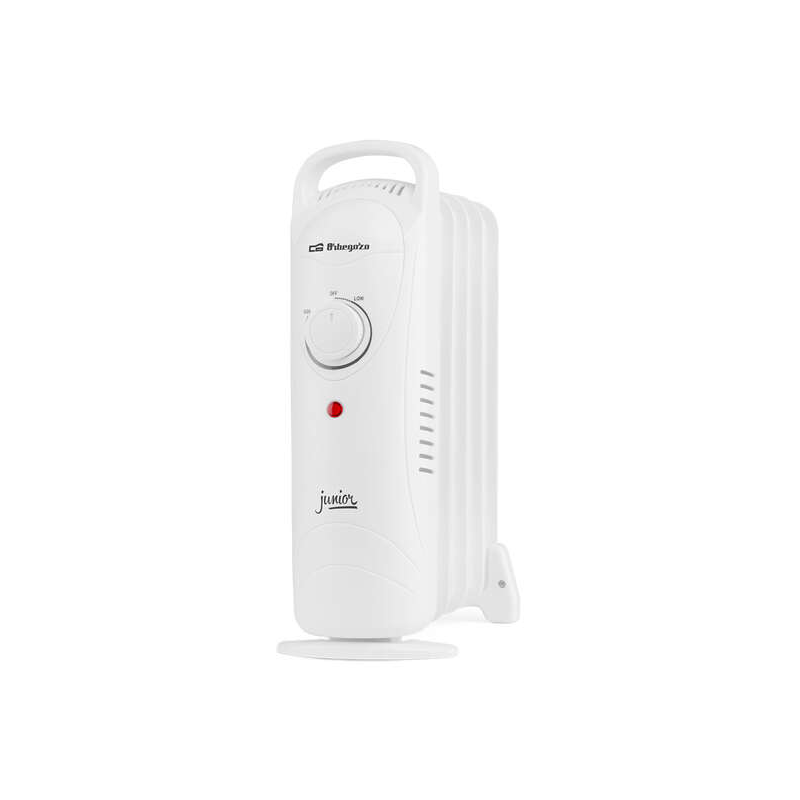 Radiateur à huile Orbegozo RO 720 Compact Junior - Puissance 700W - Thermostat réglable - Protection contre la surchauffe - Mani