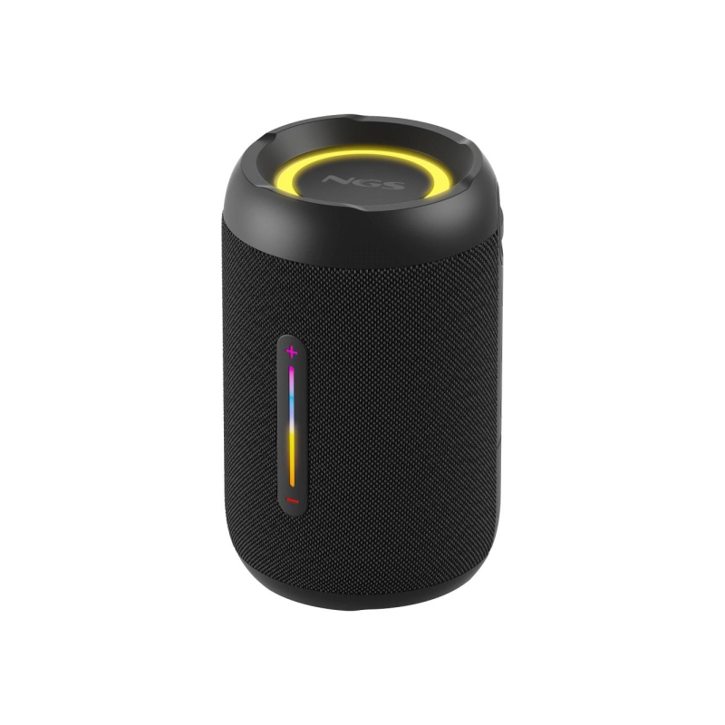 Enceinte Bluetooth NGS Roller Furia 2 Tiny 20W TWS - Eclairage LED - Autonomie jusqu'à 7h - Résistance à l'eau IPX7 - Couleur No