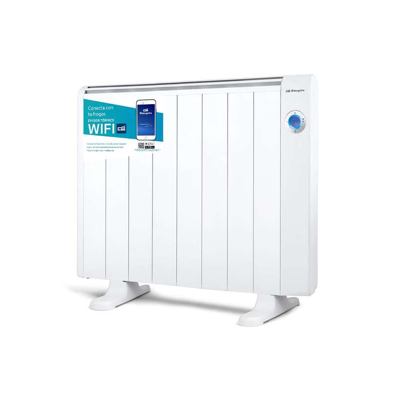 Orbegozo RRW-1500 Émetteur Thermique Intelligent Wifi - Commande Vocale - Détection de Fenêtres Ouvertes - Programmation Quotidi