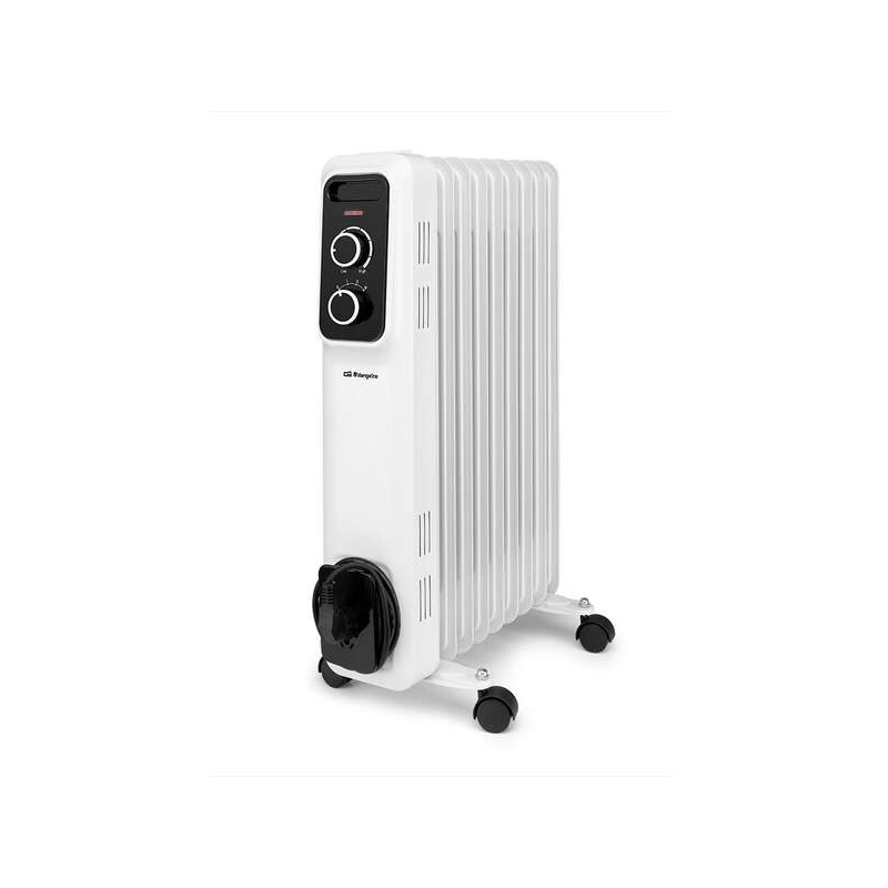Orbegozo RS 2000 Radiateur à huile élégant et puissant - Puissance maximale 2000W - 9 éléments chauffants - Protection contre la