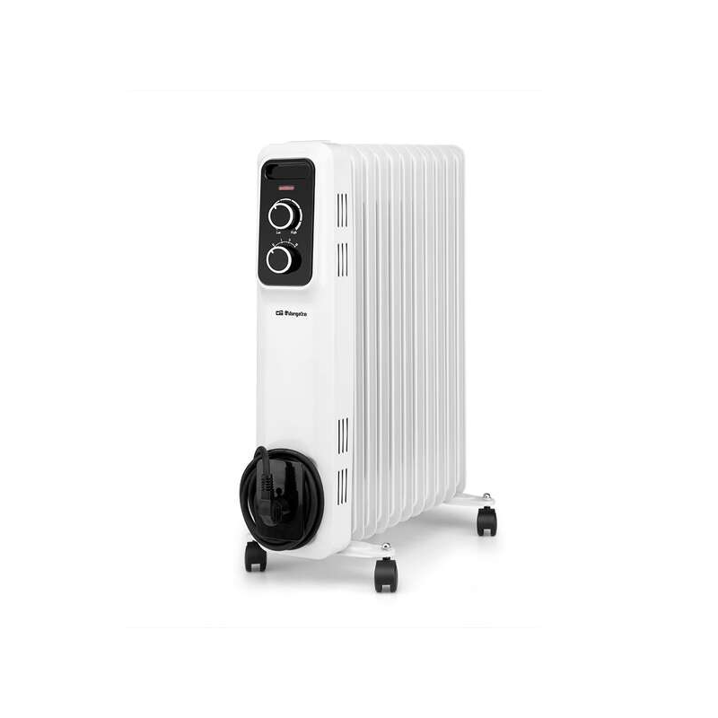 Orbegozo RS 2500 Radiateur à huile élégant et puissant - Puissance maximale 2500W - 11 éléments chauffants - Protection contre l