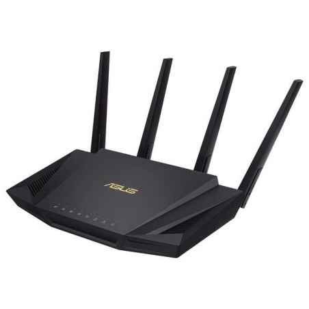 Routeur Asus RT-AX58U V2 AX 3000 WiFi 6 Dual Band - Débit combiné d'environ 3000Mbps - 4 Ports LAN RJ45, 1 Port WAN RJ45 - 4 Ant