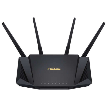 Routeur Asus RT-AX58U V2 AX 3000 WiFi 6 Dual Band - Débit combiné d'environ 3000Mbps - 4 Ports LAN RJ45, 1 Port WAN RJ45 - 4 Ant
