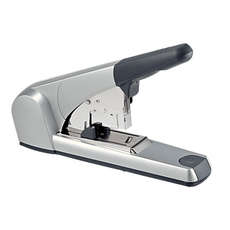 ✅ Agrafeuse épaisse Petrus 1500 - Jusqu'à 120 feuilles - Agrafe plate - Pour agrafes 23/15XL - Couleur grise c en stock