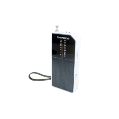 Thomson RT205 Radio FM/AM Portatil Analogica - Antena Telecopica - Color Blanco/Negro