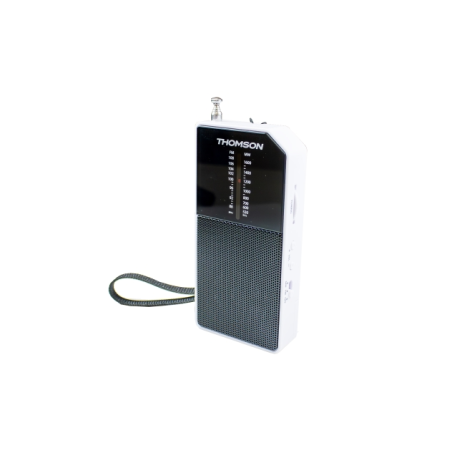 Thomson RT205 Radio FM/AM Portatil Analogica - Antena Telecopica - Color Blanco/Negro